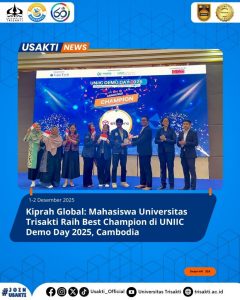 Kiprah Global : Mahasiswa Trisakti Raih Best Champion di UNIIC Demo Day 2025, Cambodia